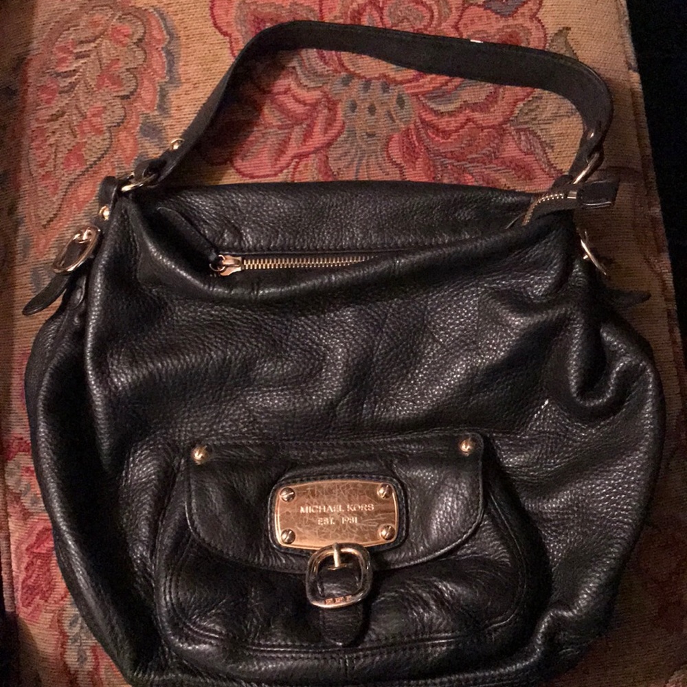 Michael Kors Black Leather Handbag